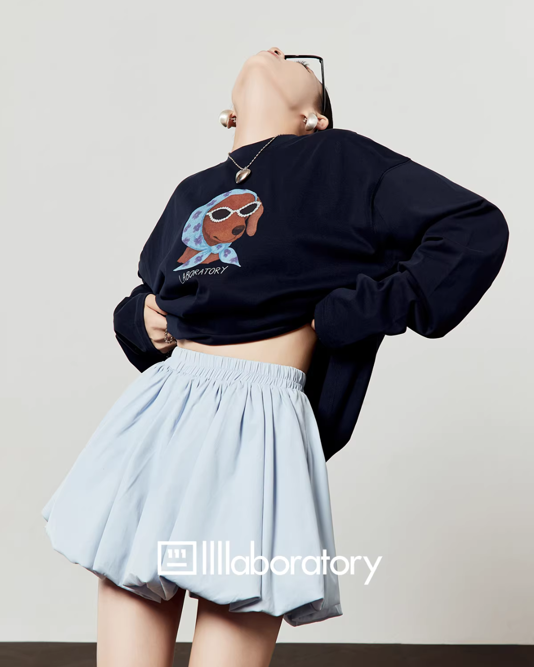 Dog Scarf Loose Hoodie LLA0599