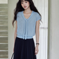 French Sleeve Knit Top SMS0027