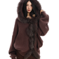 Fur Hood Zip Up Knit BGS0018