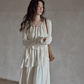 Asymmetrical Tiered Dress / Summer Knit Cardigan SMS0001