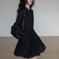 Polo Collar Long-Sleeve Dress VAS0190