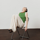 Round Neck Border Knit Vest LLA0452