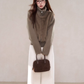 Stand Collar Fur Knit Jacket WDB0005