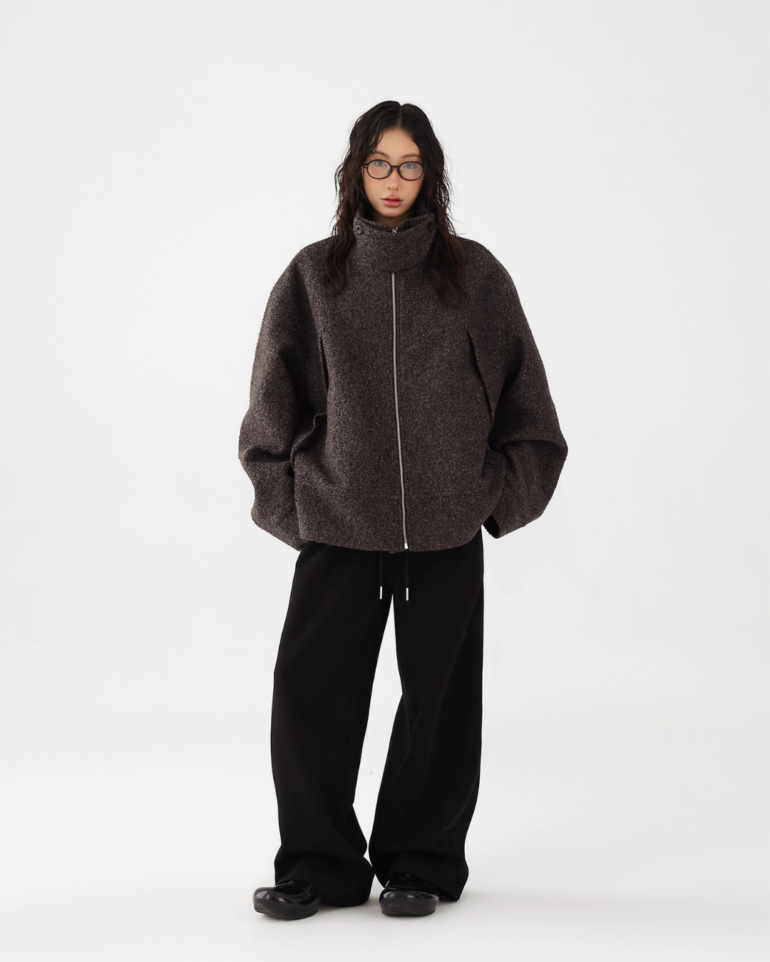 Elegant Stand Collar Wool Coat ACS0320