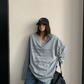 V-Neck Print Long Sleeve T-Shirt  YLS1044