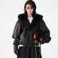 Fur Collar Patchwork Jacket ACS0348