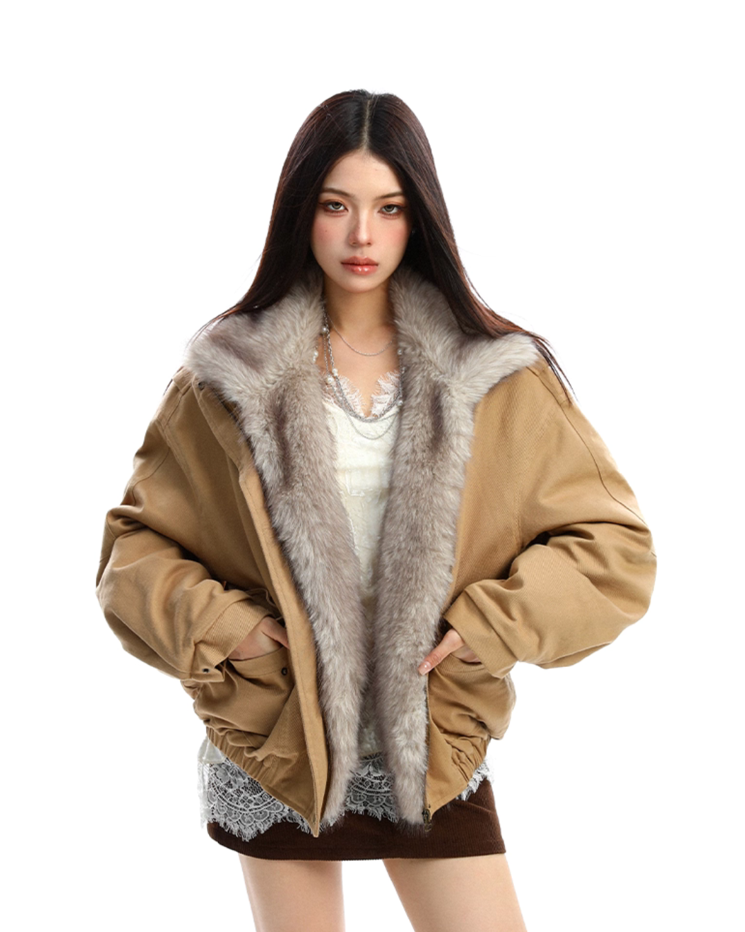 2way Faux Fur Blouson BGS0031