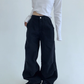 Oversized Denim Cargo Pants YLS0936