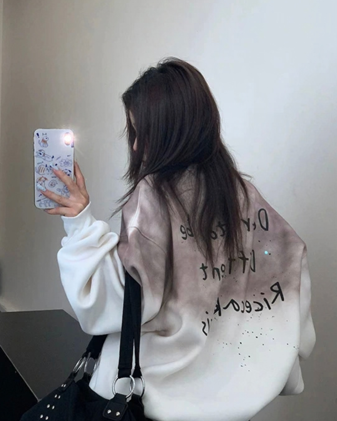 Letter Graphic Sweatshirt YLS1042
