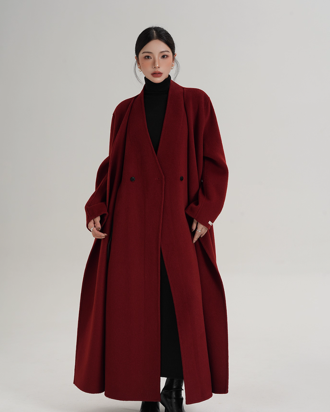 Elegant Wool Long Coat SRS0385