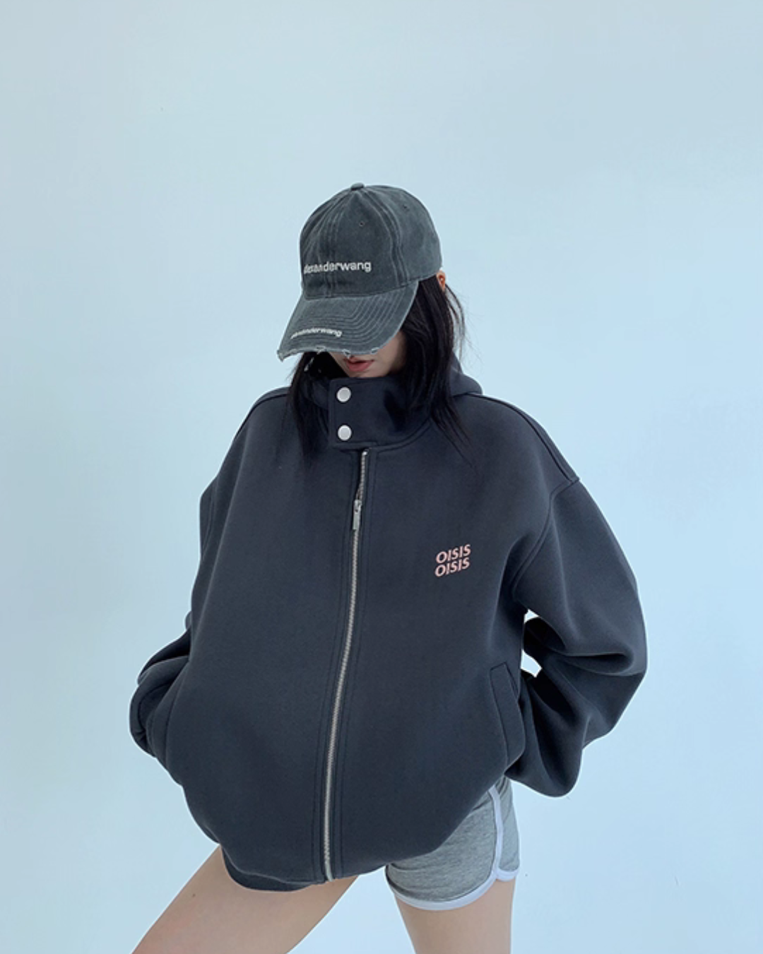 Stand Collar Sweat Jacket YLS0886