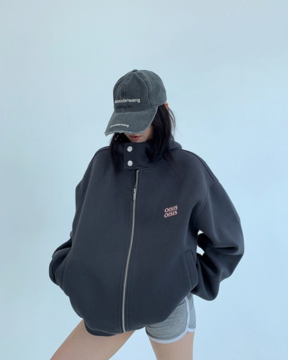 Stand Collar Sweat Jacket YLS0886