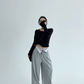 Waist Elastic Wide Pants YLS0452