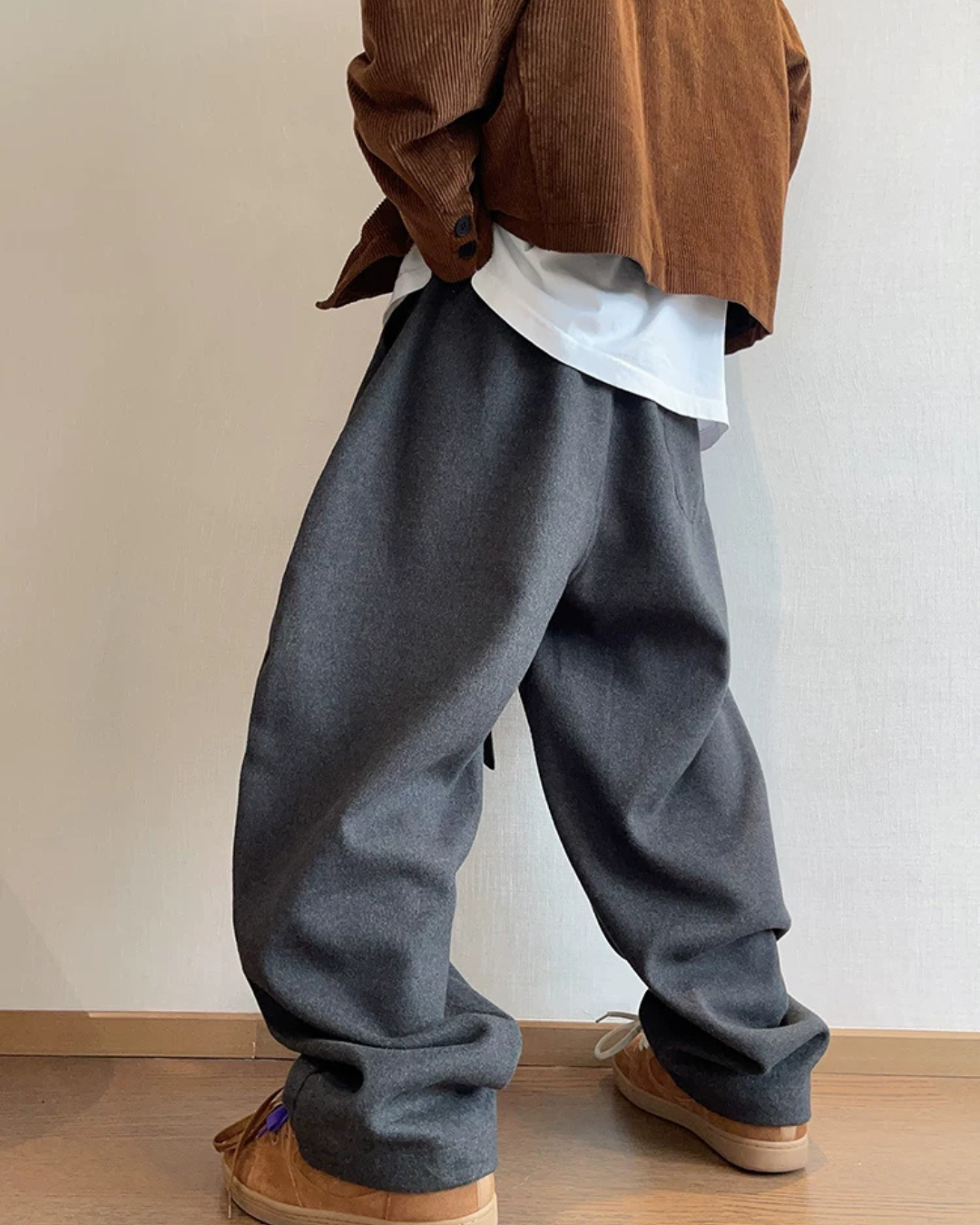 Woolen Curve Pants DAZ0002