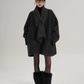 Collarless Wool Coat SRS0367