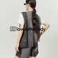 Gray Lace Up Vest / Shorts LLA0232