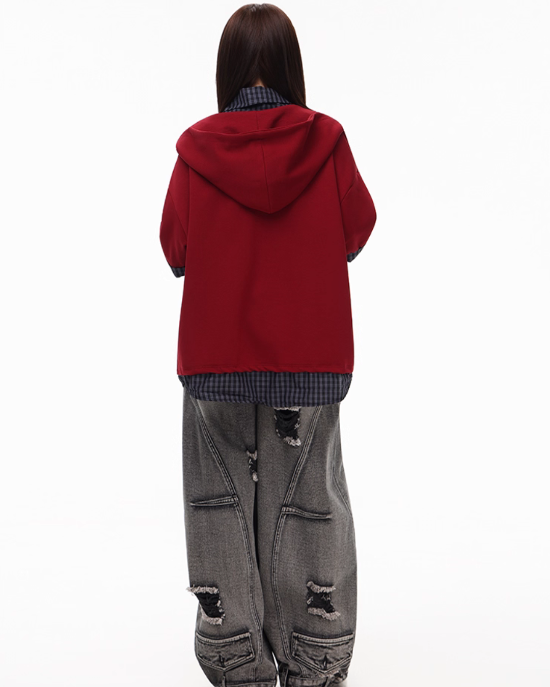 Vintage Washed Loose Wide Jeans FEC0001