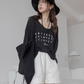 Round Neck Thin Long Sleeve Top VNS0014