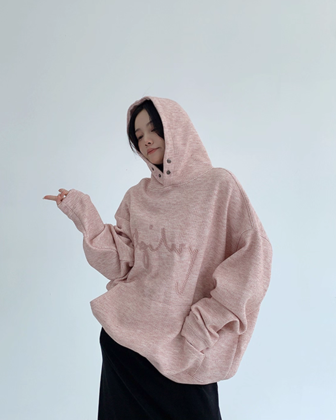 Embroidered Logo Hoodie YLS0951