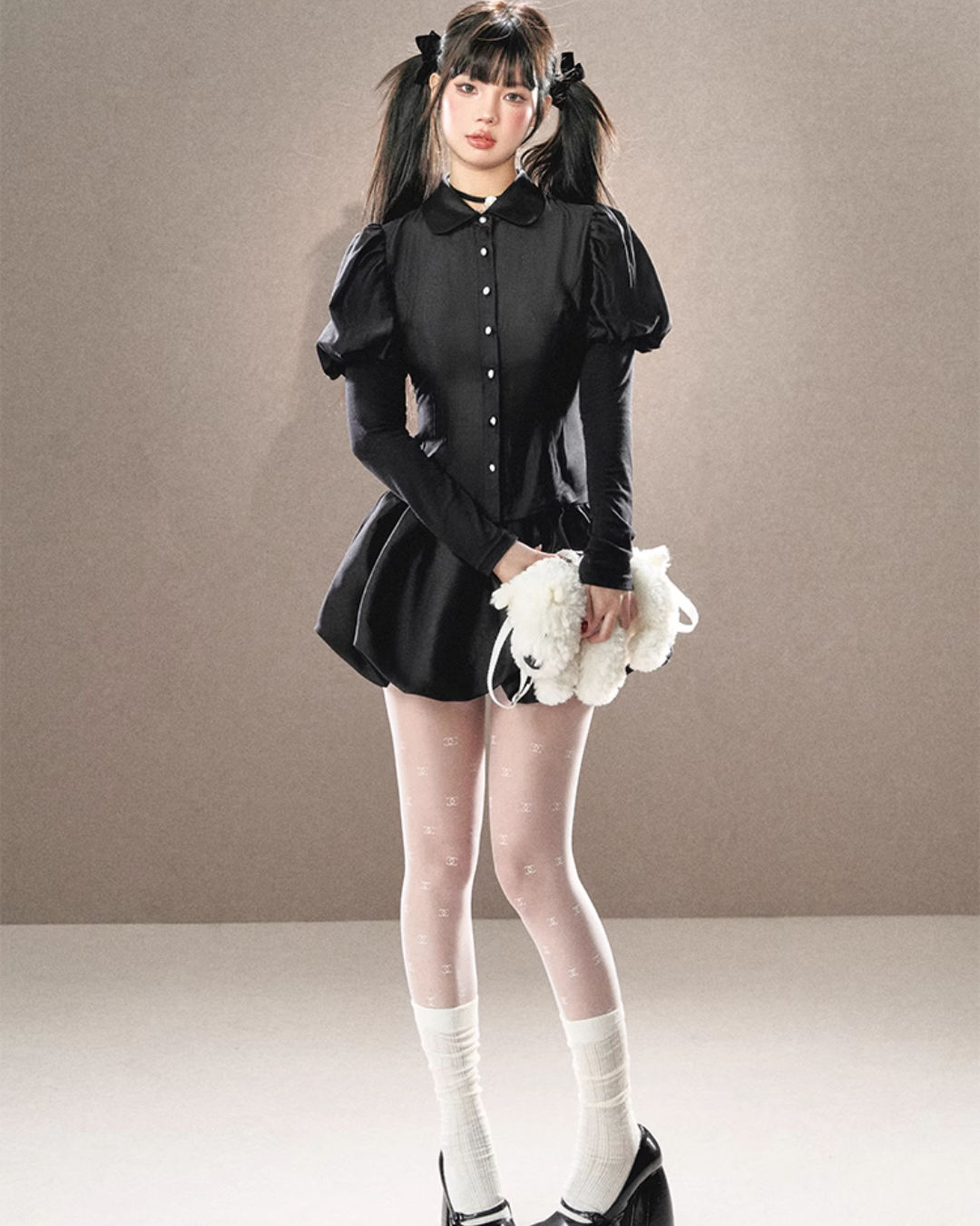 Lolita Bustier & Long Sleeved Shirt & Pumpkin Skirt UNP0011