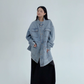 Stand Collar Loose Denim Jacket YLS0980