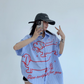 Dog Print Striped Shirt YLS0893