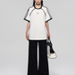 Sideline Race Short Sleeve T-Shirt / Race Tiered Mini Skirt ASG0041