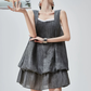 Square Balloon Mini Dress FER0252
