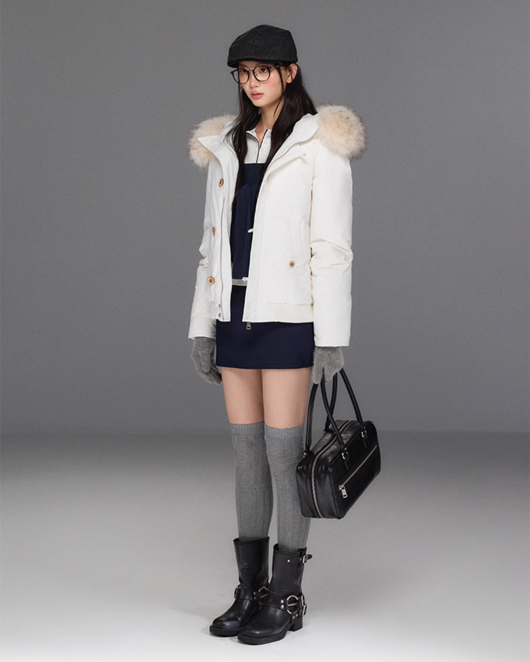 Fur Hood Down Jacket TRK0008