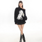 Rabbit Fluffy Round Neck Knit CCS0008