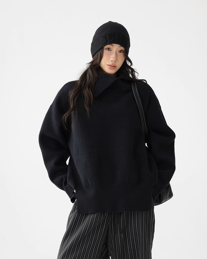 Retro Split Pullover Knit ACS0303