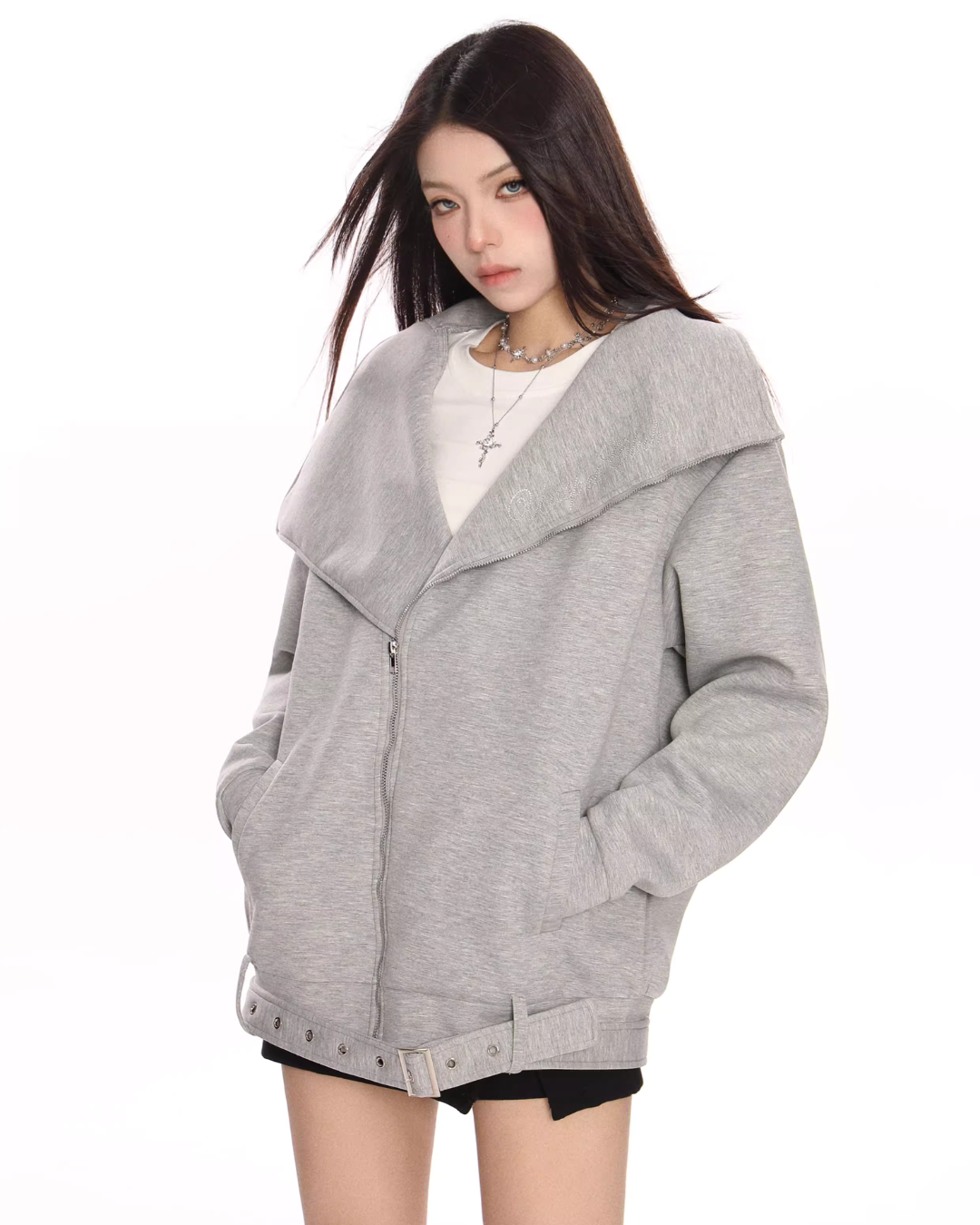 Big Collar Zip Jacket BGS0020