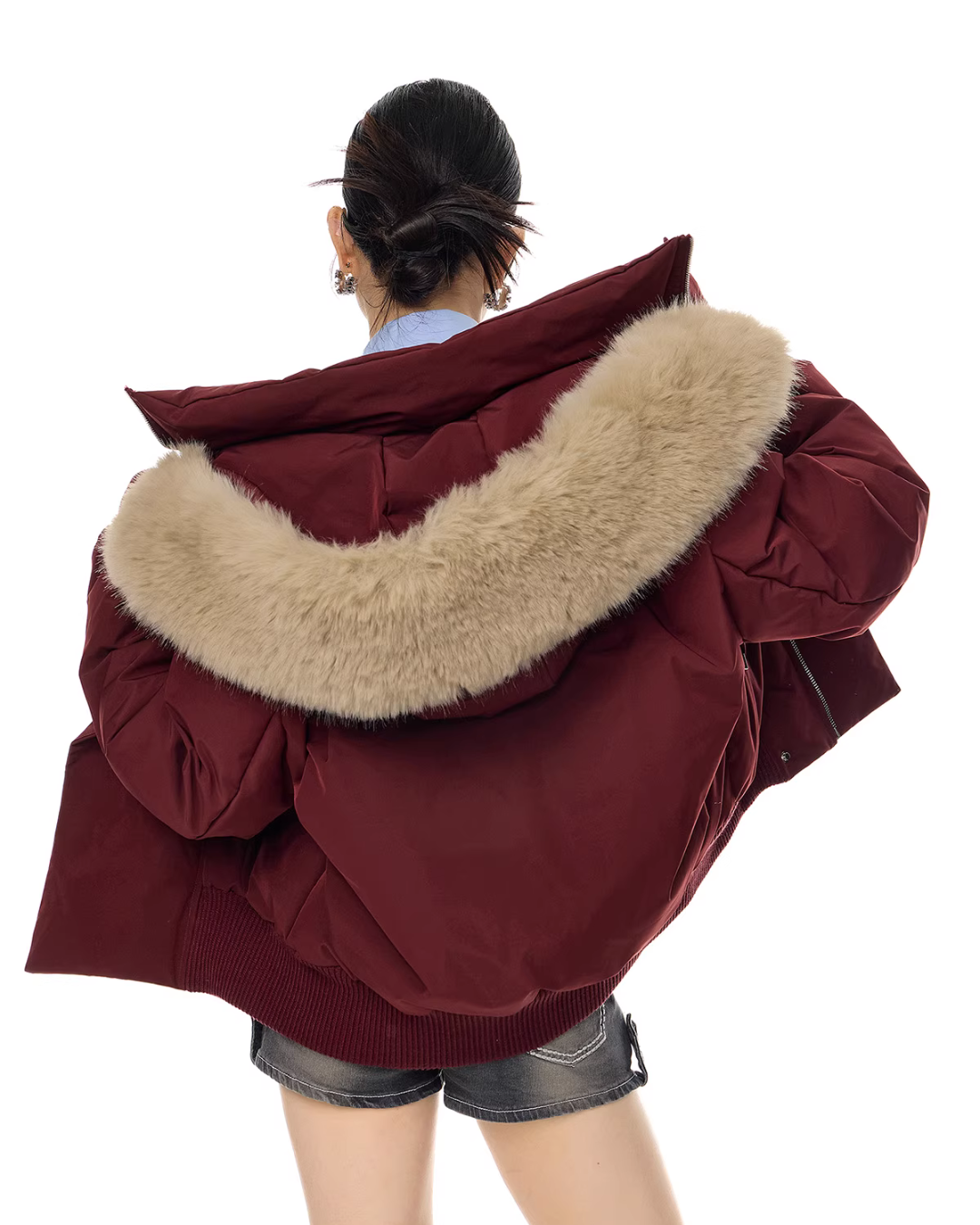 Fur Hood Down Jacket ICM0099