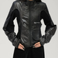 Mixed Material Zip-Up Tech Jacket ACS0386