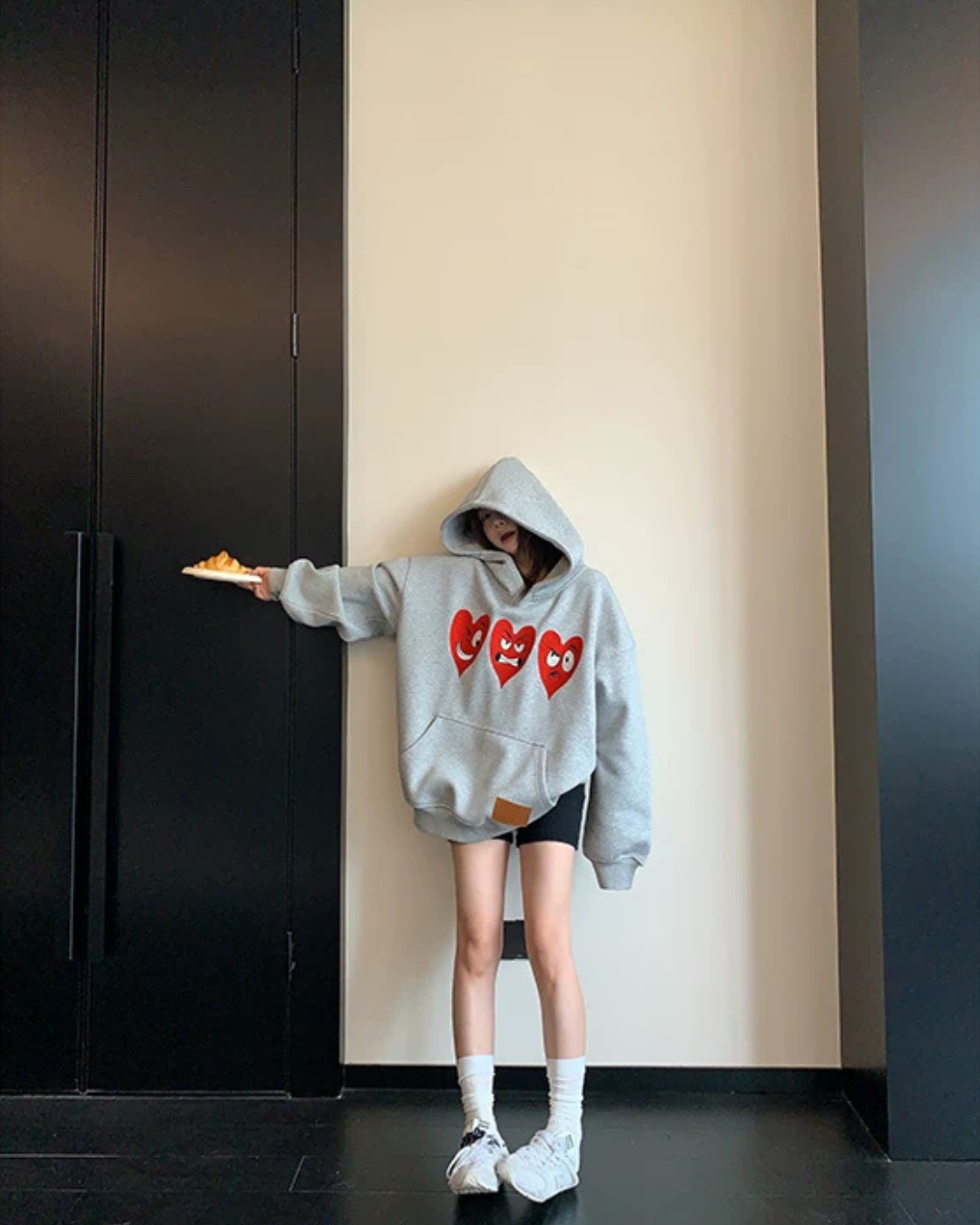 Heart Cartoon Hoodie YLS1073