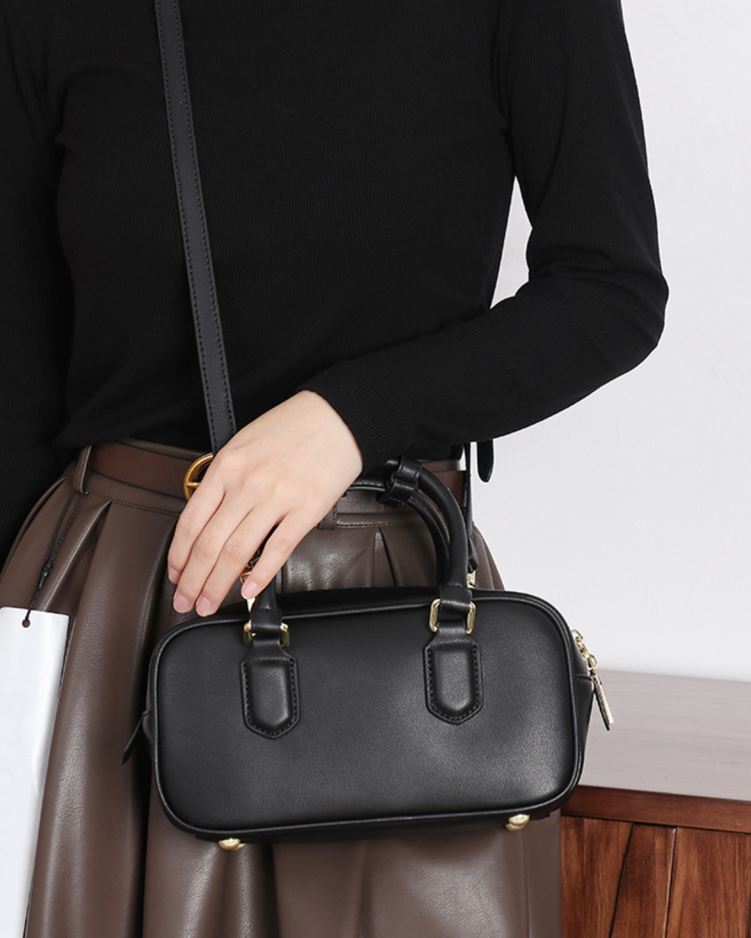 Mini Boston Horizontal Handbag ABB0004