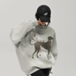 Oversized Lettering Sweatshirt ACS0383