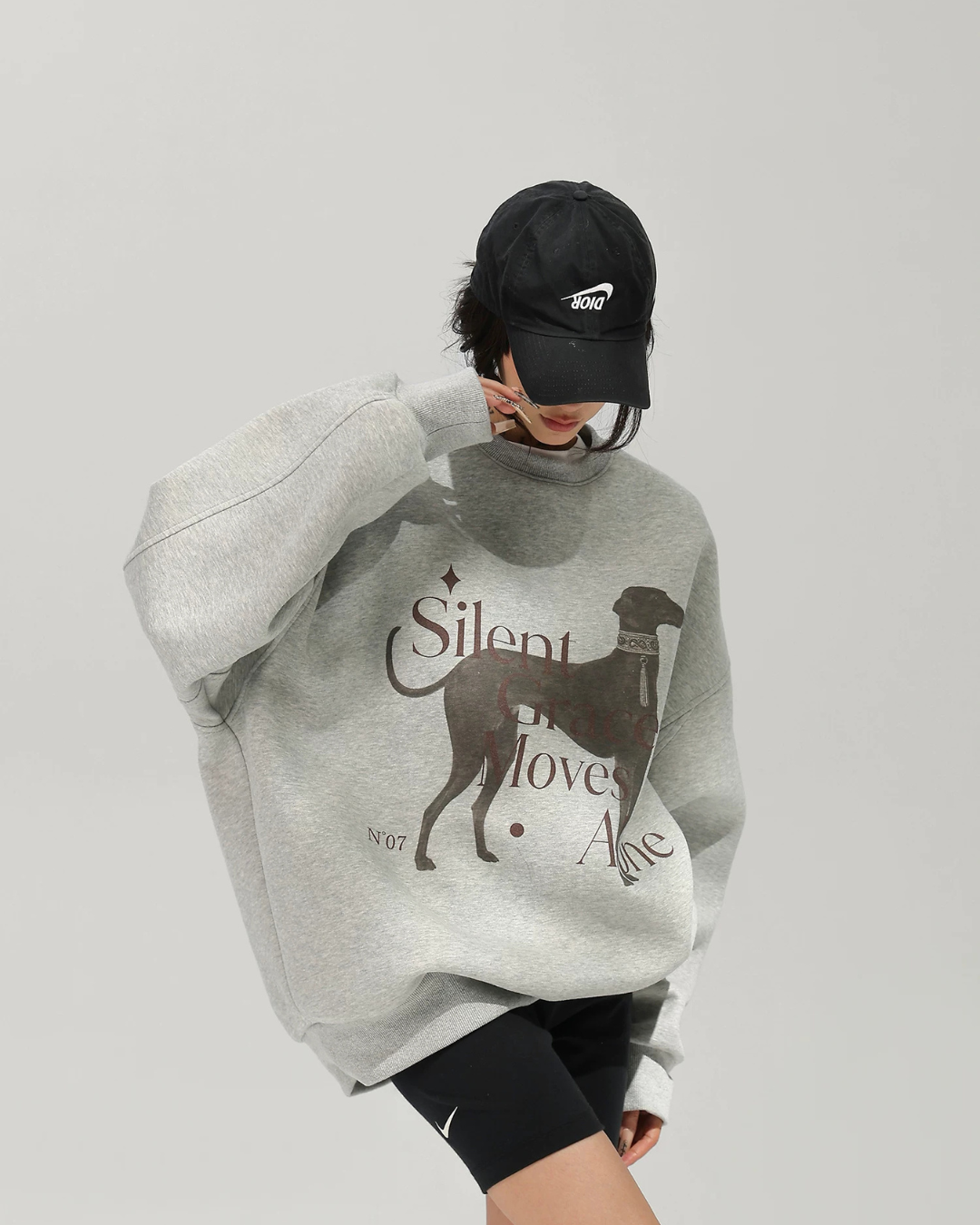 Oversized Lettering Sweatshirt ACS0383