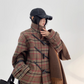 Stand Collar Paid Long Coat YLS0661