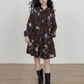 Retro Flower Print Dress VAS0184