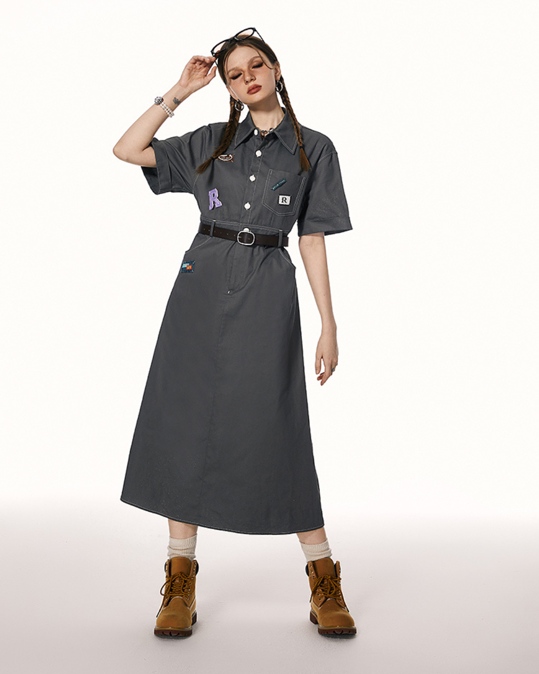 American Preppy Shirt Dress IMO0059