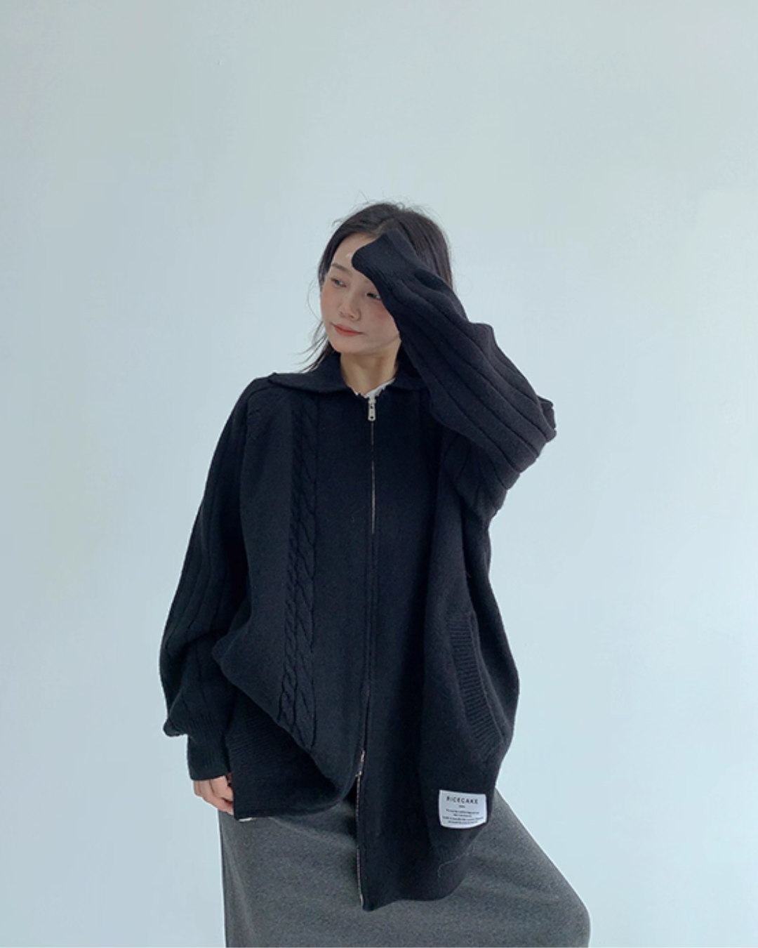 Double Zip Knit Cardigan YLS0974