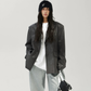 Oversized Fake Leather Blazer ACS0375