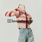 Red Striped Jacquard Knit LLA0549