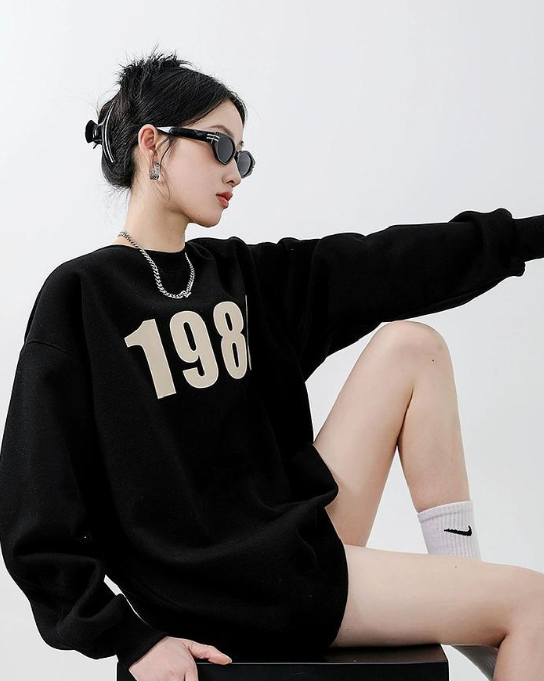 Number Logo Sweat Tops ICM0005