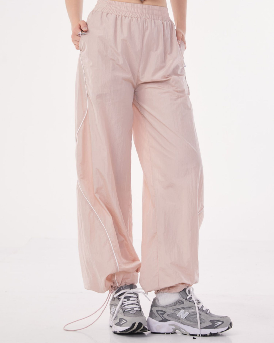 Side Wave Line Nylon Pants ZZF0208