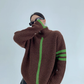 Stand Neck Double Zip Knit YLS0968