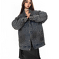 Polka Dot Diamond Denim Jacket BLB0027