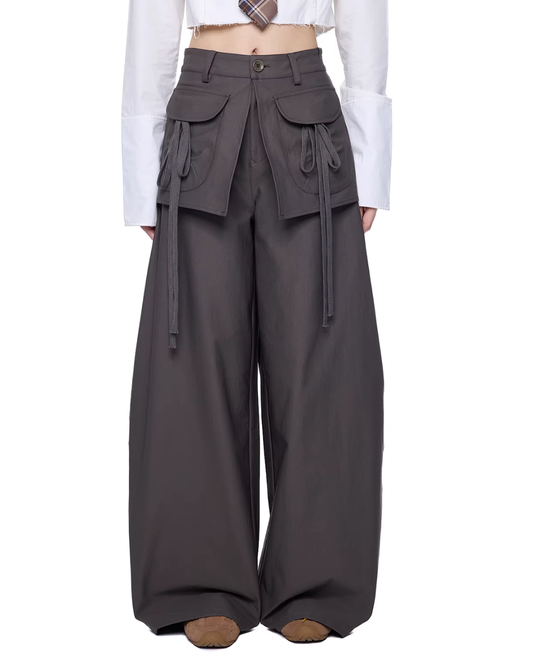 Pocket Wide-Leg Pants EZK0100