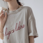 Cursive Logo Loose T-Shirt VNS0008